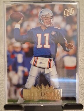 Drew Bledsoe 1995 Fleer Ultra Football Card - Blue/White